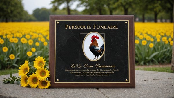 Personnalisez votre plaque funéraire avec le coq funéraire